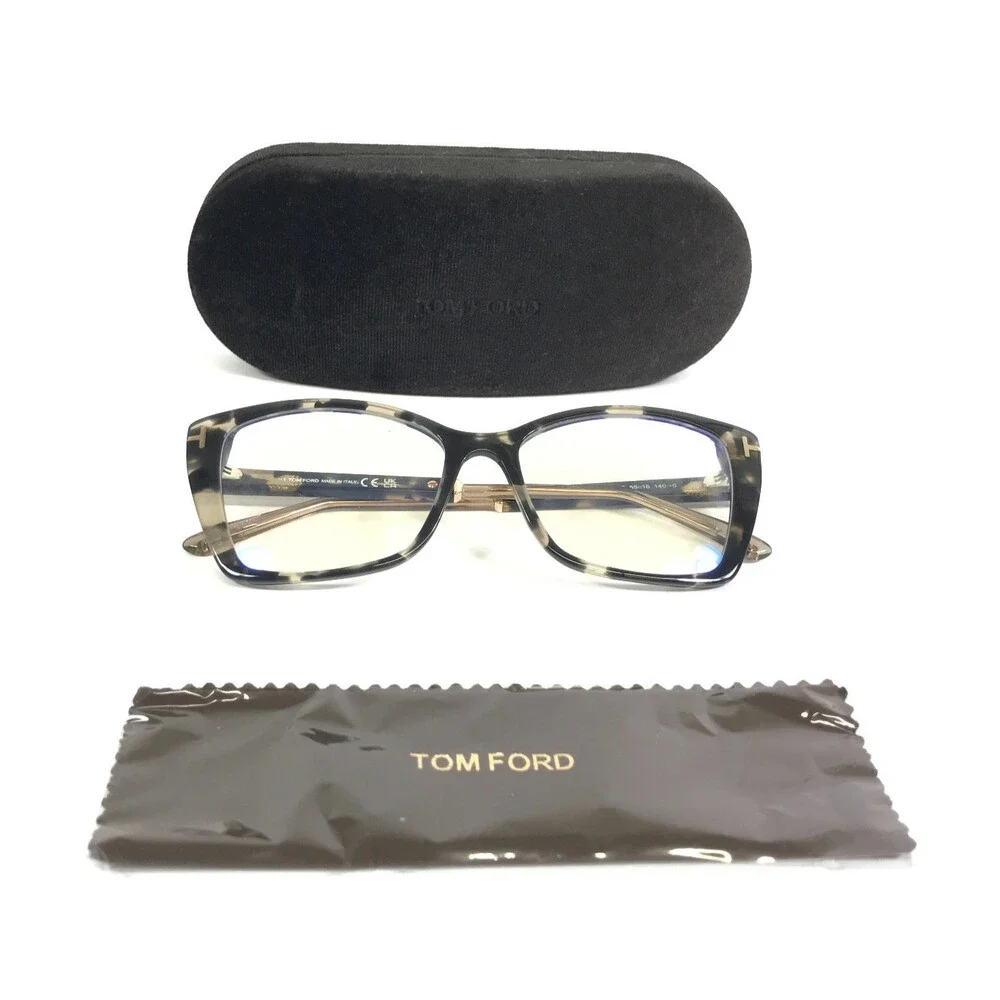 Tom Ford Eyeglasses Frames TF5893-B 005 Tortoise Cat Eye Full Rim 55-16-140